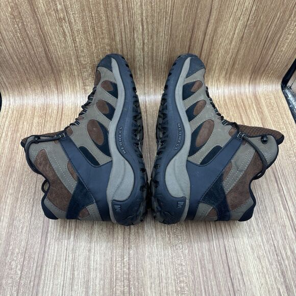 Merrell Reflex 3 Mid Mens Size 9.5 Boots Brown Leather Waterproof Hiking Boots - Picture 5 of 8